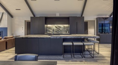 The kitchen sits proudly at the very heart 