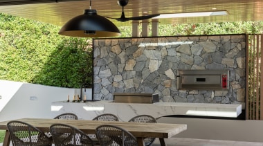 The pavilion is a sleek, modern piece of 