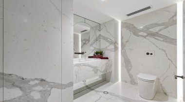 The entire powder room looks like it has 