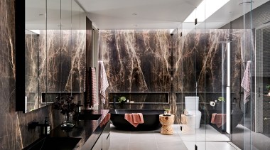 Designer: the generous dimensions of this master ensuite 
