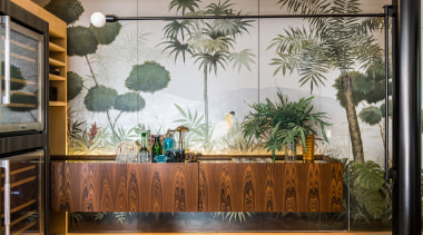 The Trompe L'oeil simulates a natural scene and 