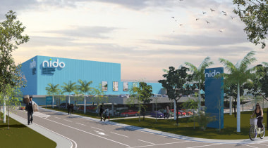 New $60m Retail Store to be NZ’s Largest architecture, area, building, campus, city, corporate headquarters, daytime, infrastructure, metropolitan area, mixed use, neighbourhood, public space, real estate, residential area, road, sky, structure, tree, urban design, white, gray