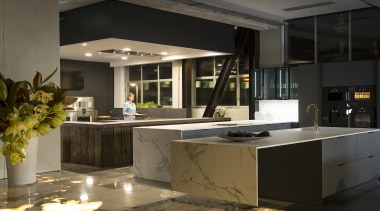 The Gaggenau showroom in the new UnderHause display black