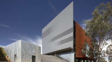 Sitting between the lake and the main road 