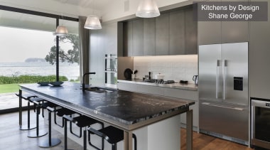 Highly Commended – Kitchen By Design Shane George countertop, interior design, kitchen, property, real estate, gray