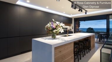 Highly Commended Di Rosa Cabinetry Furniture Glen Diprose countertop, interior design, kitchen, property, real estate, black