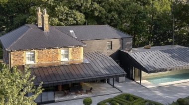 A first floor was added to the back 
