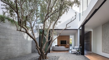 Two large light wells – one that acts 