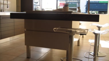 Greenlane - countertop | desk | floor | countertop, desk, floor, flooring, furniture, kitchen, table, black, brown