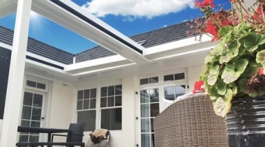 Concertina Retractable Louvres - daylighting | estate | daylighting, estate, home, house, property, real estate, roof, window, gray