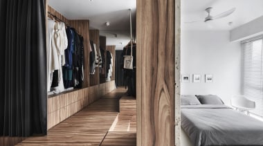 Level 1 – walk-in wardrobe. - Shared spaces 