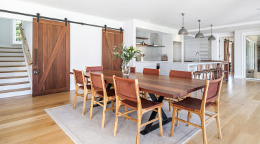 The kitchen is the pivot point for this 