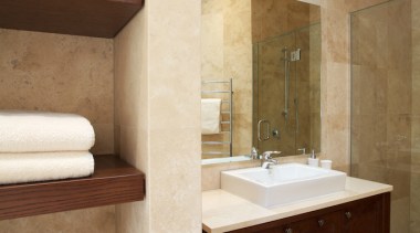 Bathroom Vanities - bathroom | floor | flooring bathroom, floor, flooring, interior design, room, sink, suite, tap, tile, wall, brown, white