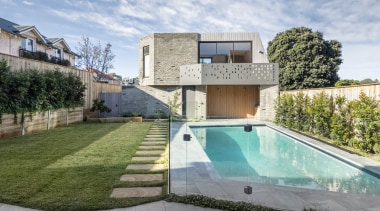 Looking from the rear of the home out 