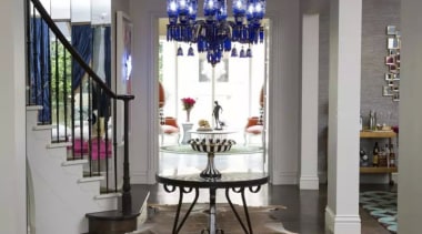 French classic-style residence by Massimo Interiors ceiling, dining room, floor, flooring, home, interior design, living room, lobby, room, table, gray