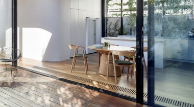 The defining feature of this modest house by 