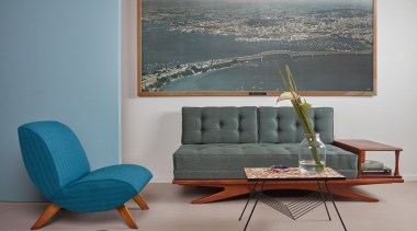 It’s better to have a few great pieces chair, coffee table, couch, furniture, interior design, living room, table, gray