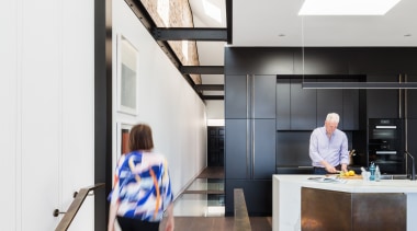 ​​​​​​​This home renovation plays with the dynamism of architecture, house, interior design, white, home,  renovation, kitchen