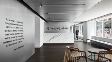 When the Chicago Tribune moved from its home exhibition, interior design, chicago tribue,  office, media, Eastlake Studio