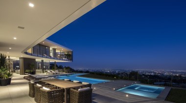 Balancing scale, views and comfort was the biggest architecture, ceiling, design, furniture, home, house, lighting, LED, swimming pool, spa, outdoor patio, spfa