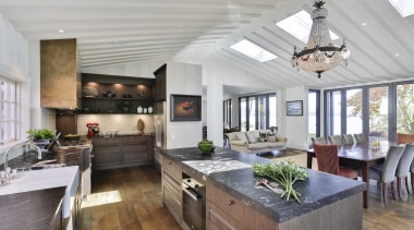 ​​​​​​​For this kitchen, a second oven was introduced, gray