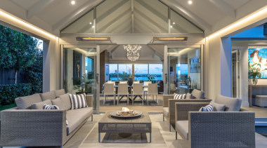 ​​​​​​​This indoor-outdoor pavilion is on the opposite side 