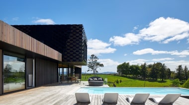 The upstairs box provides a sheltering overhang for 