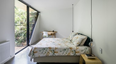 For a subterranean room this adults bedroom attracts 