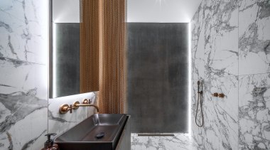 A design hallmark is a feature wall which 