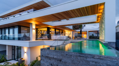 The lap pool meets social focal point seen 