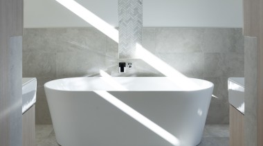 Entry to the master ensuite: Donnybrook limestone is 