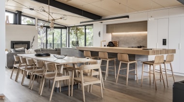 The kitchen had to accommodate daily functionality and 