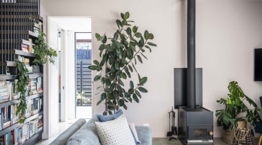 There’s a fireplace with a wetback for water 