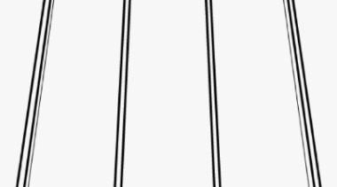 The sleek aesthetic of the tray profile has angle, area, black and white, furniture, line, product, rectangle, structure, table, triangle, white