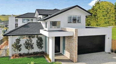 Shake - elevation | facade | home | elevation, facade, home, house, property, real estate, residential area, roof, siding, gray