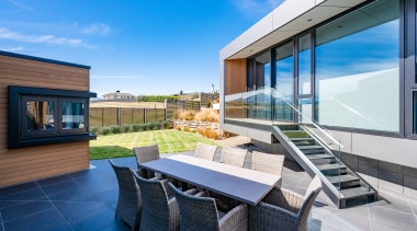 On the level – the lawn provides a 