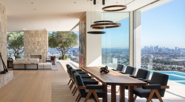 Reflecting on the city below -  