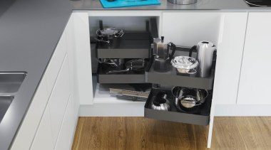 Vauth Sagel COR Fold Blind Corner Unit Planero furniture, kitchen, white, gray