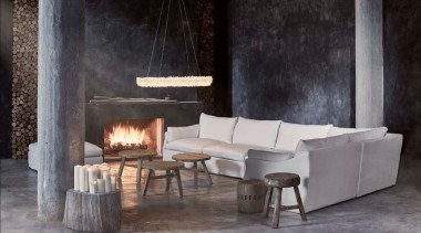 Timothy Oulton – Noble Souls - chair | chair, fireplace, furniture, hearth, interior design, table, black, gray