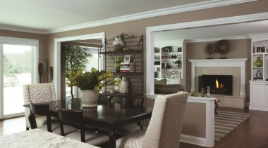 First Floor Remodel - Breakfast Area - dining dining room, home, interior design, living room, property, real estate, room, gray, white