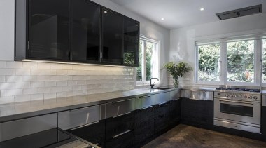 Entrants: Davinia Sutton &amp; Sam Lawrence – 2015 cabinetry, countertop, cuisine classique, interior design, kitchen, real estate, room, gray, black