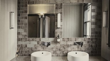 The ADNZ Resene Architectural Design Awards for 2015 architecture, bathroom, ceiling, home, interior design, room, wall, black, gray