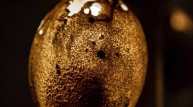 The Tranquility Nodes made from sand are packed close up, lighting, macro photography, still life photography, black