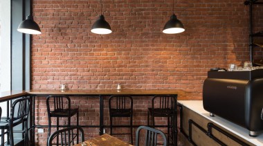 Muros: ‘Bringing walls to life’ - Concrete | brick, brickwork, ceiling, countertop, floor, flooring, hardwood, interior design, room, wall, wood, wood flooring, brown, black
