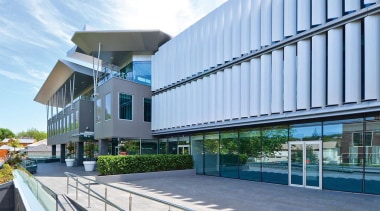 EXCELLENCE AWARDGHD Centre (2 of 4) - Hays architecture, building, corporate headquarters, facade, real estate, teal