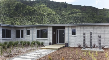 For more information, please visit www.gjgardner.co.nz cottage, facade, home, house, landscape, property, real estate, gray, black