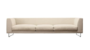 Elan Sofa by Jasper Morrison For Cappellini.Elan ‘s angle, couch, furniture, loveseat, outdoor furniture, outdoor sofa, product design, sofa bed, studio couch, white