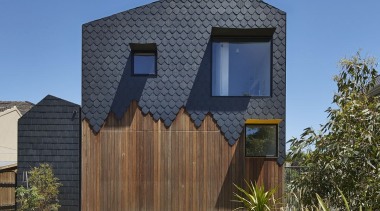 Architect: Austin Maynard ArchitectsPhotography by Peter Bennetts architecture, building, cottage, elevation, estate, facade, home, house, property, real estate, residential area, roof, siding, sky, blue