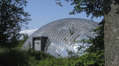 Forestry Branch – Marche-en-Famenne - Forestry Branch – architecture, biome, cottage, dome, facade, house, roof, sky, tree, black