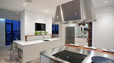 Downtown Penthouse Living - Downtown Penthouse Living - countertop, interior design, interior designer, kitchen, property, real estate, gray